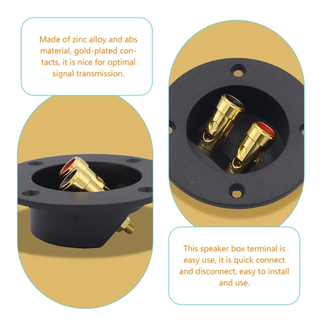 2 Pcs Disconnect Box Audio Junction Box Wisa Speakers Terminal 4