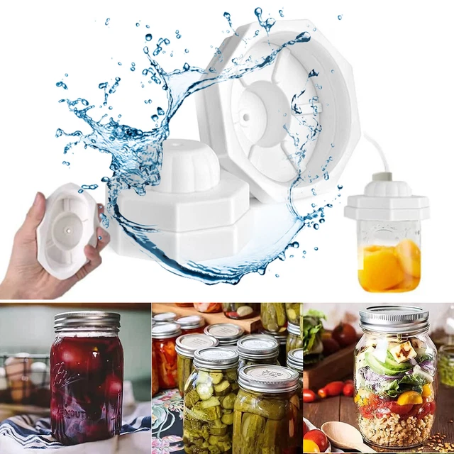 2XUNIVERSAL JAR SEALERS Silicone Sealing Machine Vacuum Lids Wide Mouth