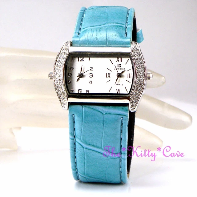 Montre MAB Double Time - Cadran Double Fuseau Horaire - Boîtier Argent, Bracelet Cuir Marron - Neuf Étiqueté