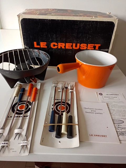 Set De 6 Fourchettes à Fondue Le Creuset Vintage - Boîte D'origine, Années 1970, Occasion