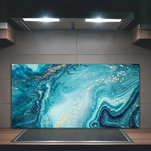 Kitchen Splashback Toughened Glass 100x50 painting Watercolour colourful