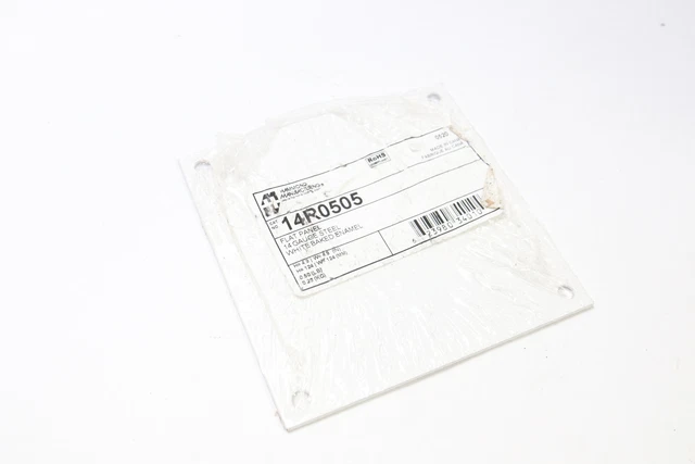 Hammond Flat Panel White Steel 14 AWG 4.9" x 4.9" 14R0505