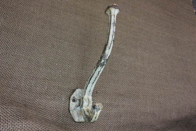 Old Coat Hook House Clothes Tree Bath Robe Hanger Rustic Gray Vintage Mission 2