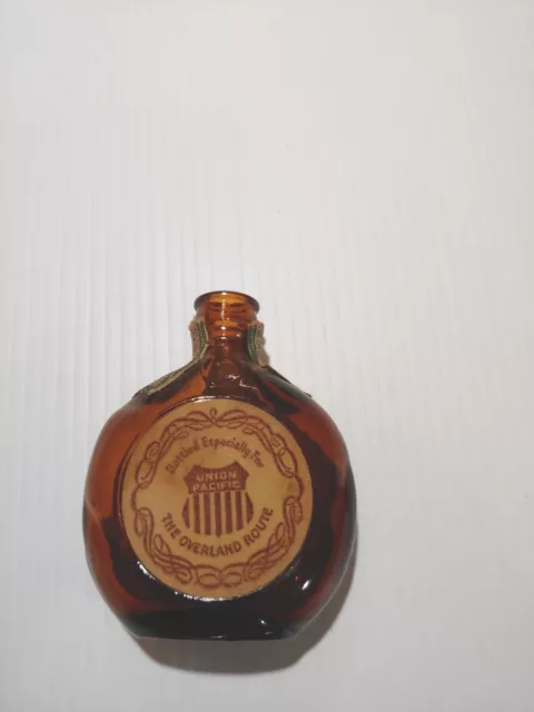 EMPTY VTG. Union Pacific Railroad Miniature BOURBON WHISKEY Bottle Old Forester