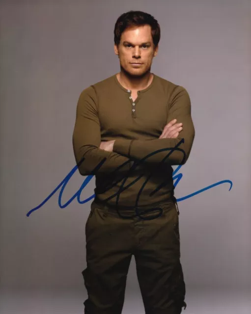 MICHAEL C. HALL signed Autogramm 20x25cm DEXTER in Person autograph COA