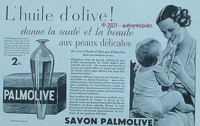 PUBLICITE PERSAVON SAVON DOUX MOUSSE BEBE DE 1963 FRENCH AD SOAP