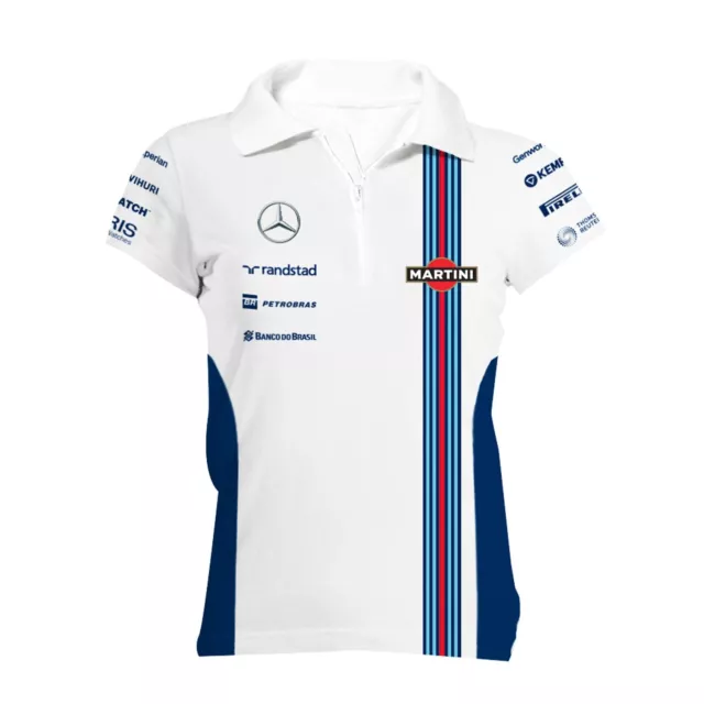 Williams Martini Racing Women's Team Zip Polo Shirt