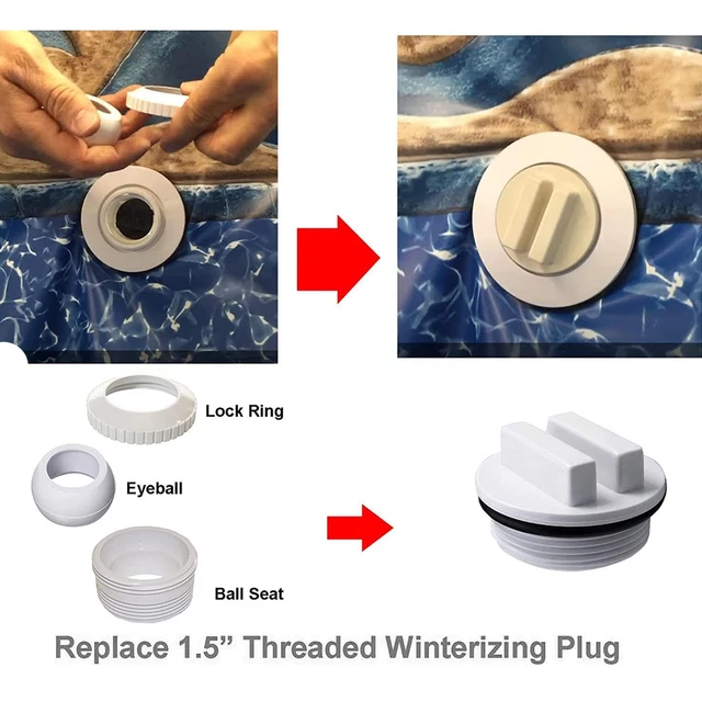 Swimming Pool Testing Plug POOL DRAIN PLUG Effective Filtration Swimming Pool Strainer Plug ...