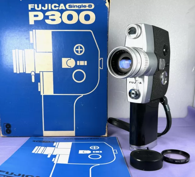 [As-Is w/ Filter] Fujica Single-8 P300 Movie Camera 10.5-27.5mm From JAPAN