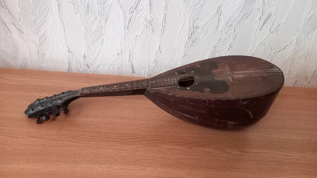 Rare antique mandolin TOMP Moscow 1930s USSR.