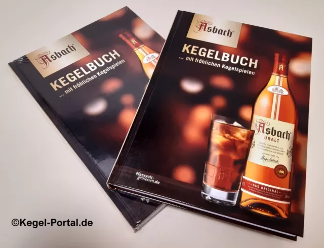 Kegelbuch zum kegeln von "Asbach Uralt" NEU Kegelkladde Kegelkassenbuch