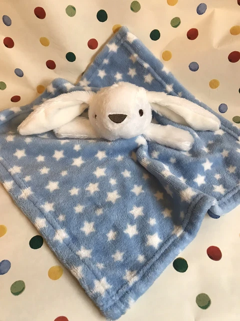 Jainco Bunny Rabbit  cuddly toy comforter blankie doudou blue stars toy soother