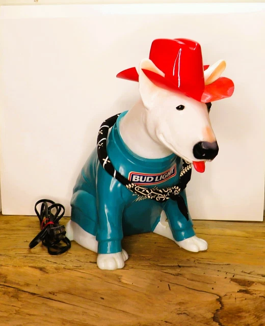 1986 Cowboy Spuds Mackenzie / Bud Light Blow Mold / Removable Costume Very Nice 1986 Cowboy Spuds Mackenzie / Bud Light Blow Mold / Removable Costume Very Nice