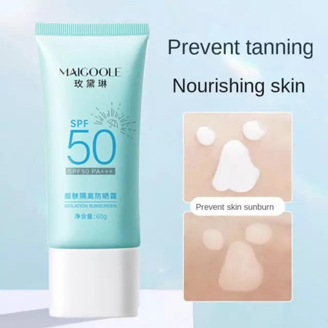 SPF50+ Sunscreen Sunblock Whitening Cream Waterproof Skin Suncare lotion W5G0