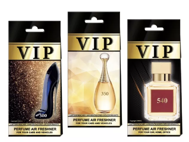 5 PACK VIP *For Her* Mix Premium Fragranced Car Air Fresheners