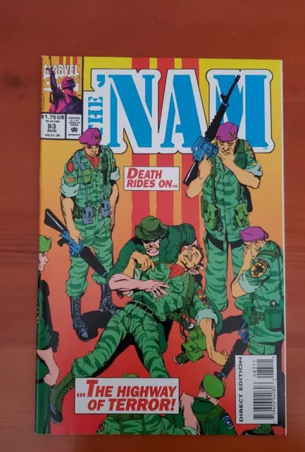 Nam #83 RARE 2nd to FINAL Issue *LOW PRINT RUN* Army War 1993 Marvel