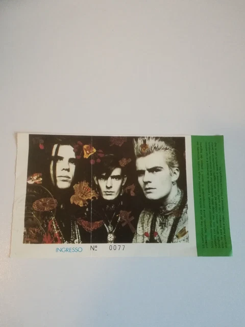 Biglietto ticket Concerto Cult 19?? Italian Tour