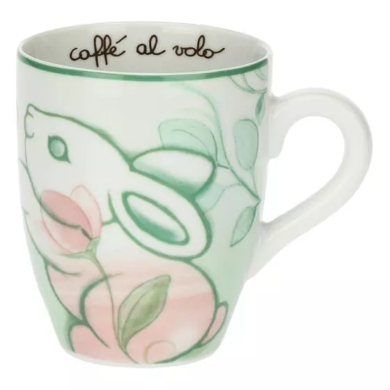 THUN Tazza Mug The Caffe Cappuccino Al Volo Pasqua Favolosa Porcellana Coniglio