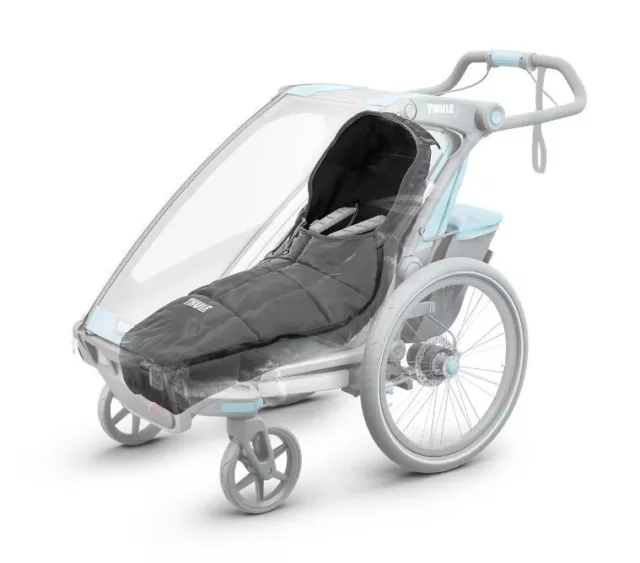 Thule Footmuff Sport Grey Insulated Wintersack for Baby Stroller or Trailer