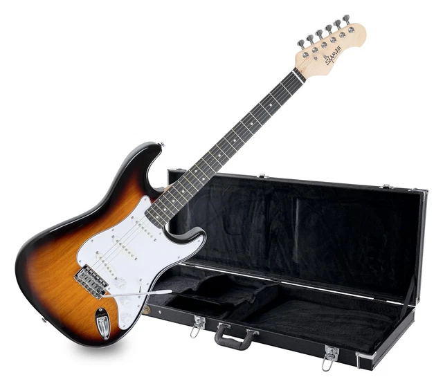 Shaman Element E-Gitarre mit Koffer Set ST Single Coil Tremolo Vintage Sunburst