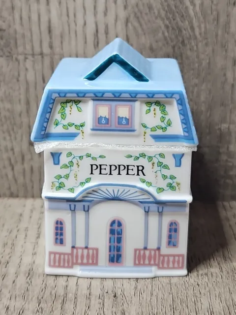 1989 Lenox Spice Village Porcelain Spice Jar Pepper House