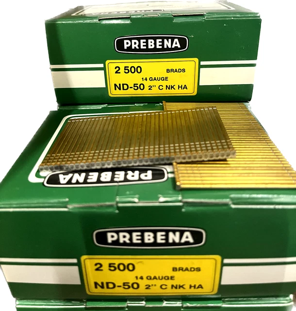 Prebena Brads ND 50 CNKHA verzinkt & geharzt | 2.500 Stück