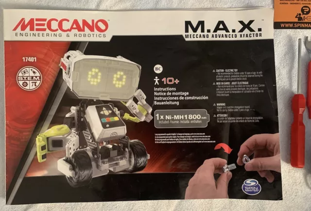 Meccano M.A.X. Engineering & Robotics - Interactive STEM Robot - Working + Cord- 3