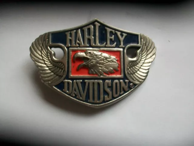 Harley Davidson Vintage Brass Belt Buckle. Dated 1987........