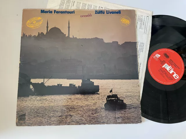 LP Ethno Maria Farantouri - Ensemble Zülfü Livaneli (13 Song) PLÄNE / OIS cond-C