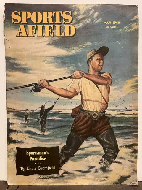 Sports Afield  Magazine  5-1948  Tom Lovell  Michigan   Byron Dalrymple  Shortt