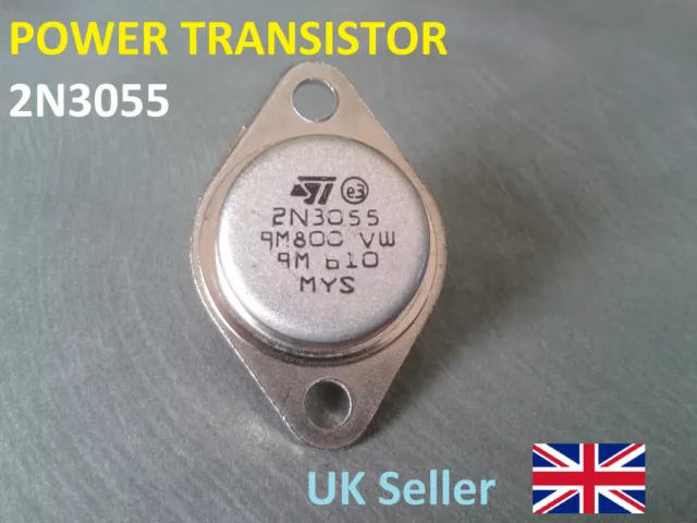 2N3055 TO-3 NPN AF Amp Audio Power Transistor 15A/60V   funbase  UK