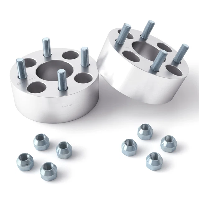 2pc 2" | 4x4.5 Wheel Spacers | 12x1.5 Studs | Fits Acura Honda Kia | 67.1mm Hub