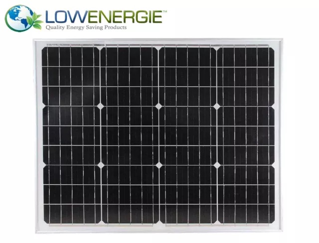 50w Pannello Solare Basso Energie Monocristallino PV Fotovoltaico Barca Caravan Casa