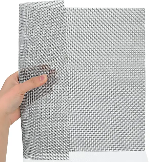 20 Mesh Stainless Steel Mesh Screen 1Pack Woven Wire Mesh 11.3×14.3 Inches (283×