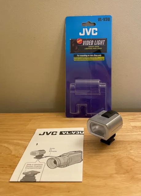 Luz de video JVC VL-V3U para videocámara DV1800/2000 - nueva en paquete abierto -