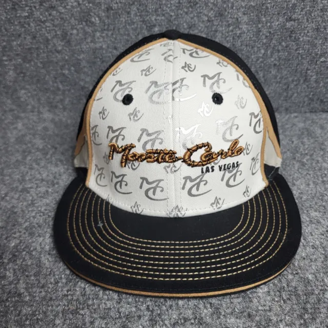 Monte Carlo Casino Las Vegas Hat Mens Extra Large L/XL Black Resort Fitted