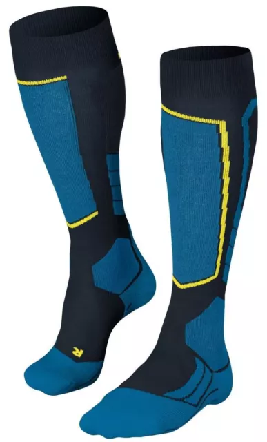 Falke Pour des hommes SK2 Bloquer Polyproyle Chaussettes - Bleu