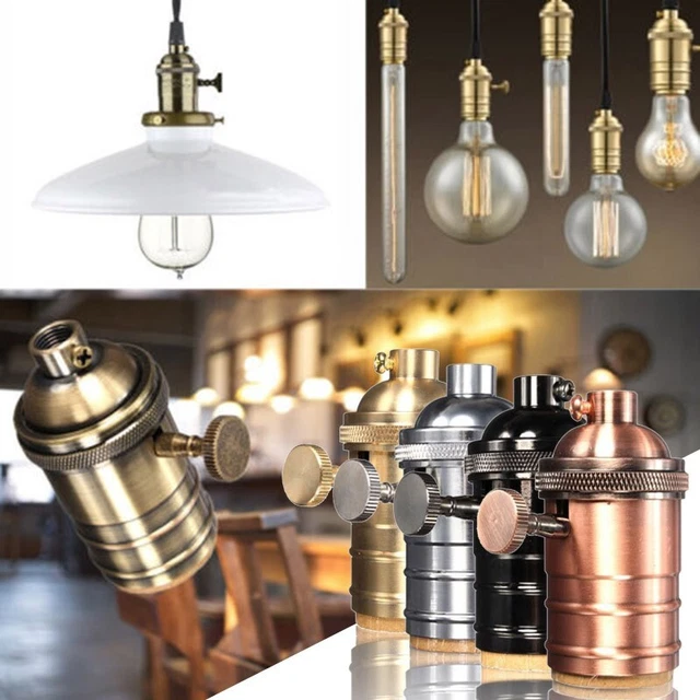 250V E27 Support Lampe for Brut Ampoule Avec E27 Vis Edison Ampoule