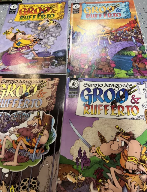 Sergio Aragones' Groo and Rufferto #1-4 VF/NM complete series - Dark Horse 2 3