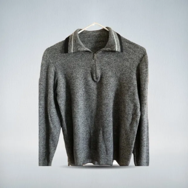 Authentic Salvatore Ferragamo Wool Gray sweater S Small Men