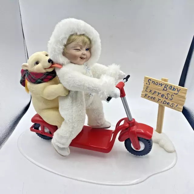 Ashton Drake SNOWBABY EXPRESS Porcelain Doll Snowbabies Collection 1995 Retired