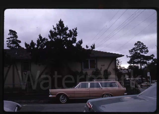 1960s  35mm  Kodachrome Photo slide   Carmel CA station wagon car auto