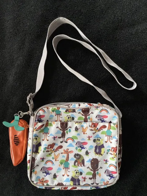 Kids Girls Boys Zootropolis Zipped Bag with Pockets