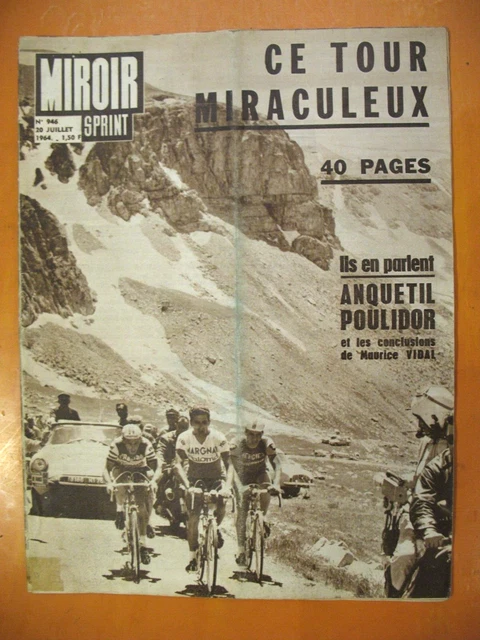 Magazine Vintage Miroir Sprint – Tour De France 1957, Jacques Anquetil