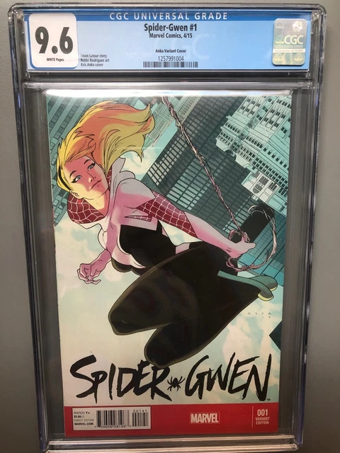 Spider-Gwen #1 2015, CGC 9.6 NM+, Kris Anka 1:25 Variant Marvel Comic Solo