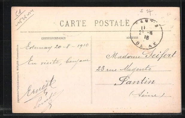 CPA Esternay, Place du Marché 1916 2
