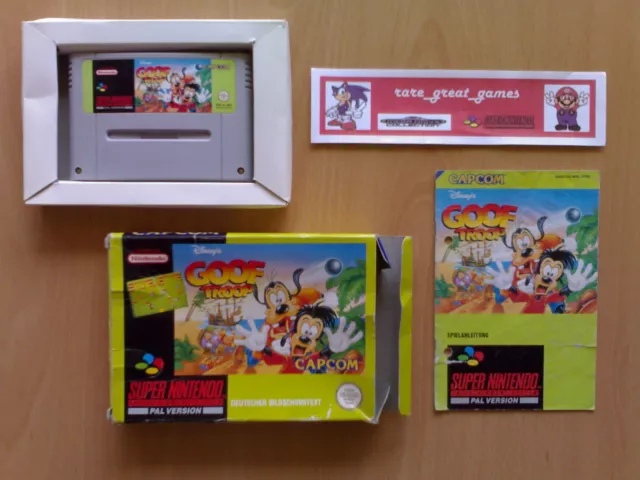 Spiel ★ GOOF TROOP Capcom Super Nintendo SNES Super NES PAL NOE ☆ Deutsch Vers.