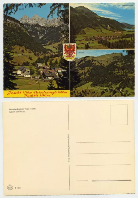 49889 - Nesselwängle in Tirol - Gaicht und Rauth - alte Ansichtskarte