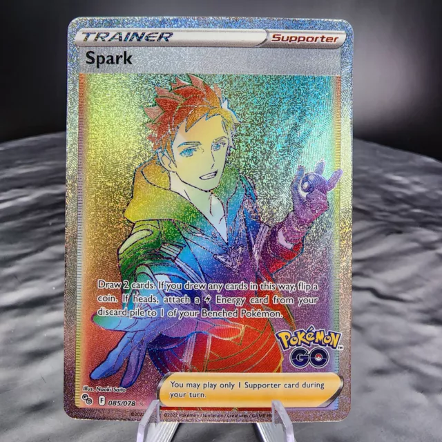 Spark 085/078 Hyper Rare Pokemon Go NM Card, Holo, Collector's Item 🌟🎴