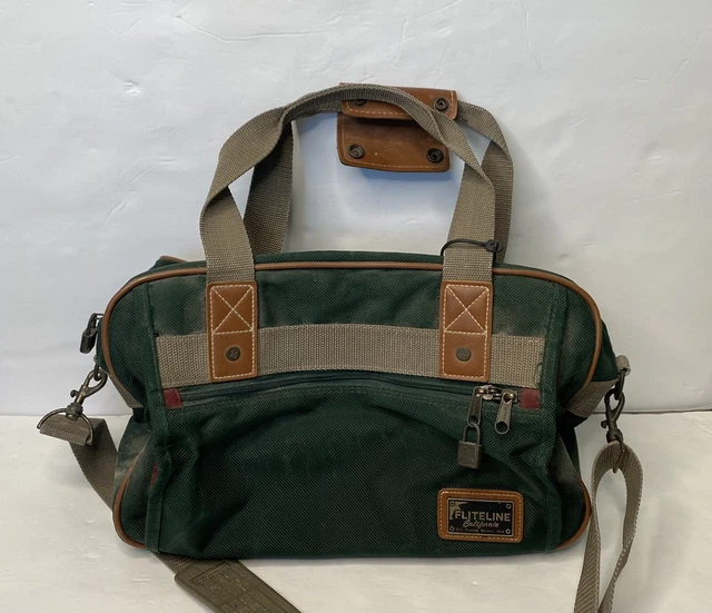 Ricardo Beverly Hills Fliteline California vintage green carry on duffle bag